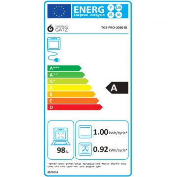 Thermogatz TGS Pro 2030 IX Κουζίνα Ηλεκτρική 98lt με Εστίες Αερίου 89.8cm